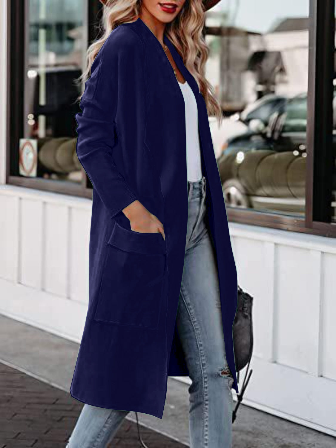 "Open Front Dropped Shoulder Outerwear – Effortlessly Chic, Relaxed Fit, Cozy & Lightweight, Perfect for Layering & Elevating Your Everyday Look."