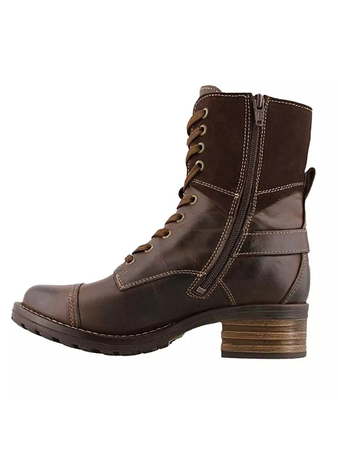 Stylish Mid-Heel Women's Boots with Lace-Up Design for Comfort & Stability"