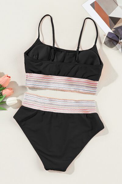 
"Scoop Neck Spaghetti Strap Two-Piece Swim Set – Stylish & Comfortable Beachwear for Women"