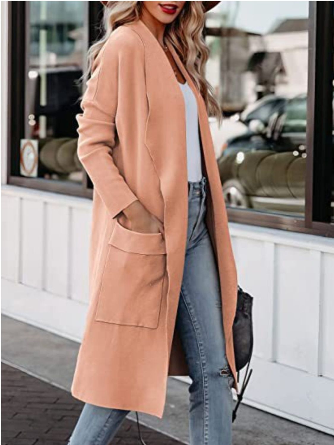 "Open Front Dropped Shoulder Outerwear – Effortlessly Chic, Relaxed Fit, Cozy & Lightweight, Perfect for Layering & Elevating Your Everyday Look."